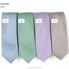 High Quality Silk Checked Necktie, Ties 100% Silk