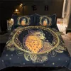 Golden Fox Bedding Set Animal Stars Duvet Cover Set Paisley Home Textiles 3-Piece Leaf Leaves Flower Bedspreads