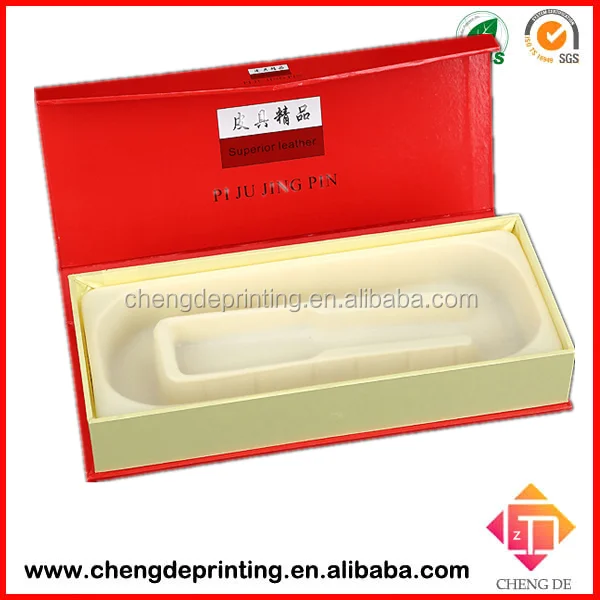 custom luxury read folding fashion belt gift paper box