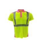 Hi vis security guard uniform workwear construction reflective safety polo t-shirts
