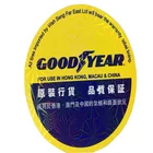 High quality waterproof tire labels self adhesive tyre stickers with laser laminate