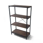2019 hot sale Heavy Duty Stainless wood shelf Storage Metal Rack