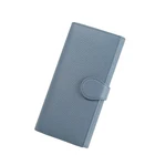Ladies wallet latest RFID blocking leather ladies purse trifold women wallet