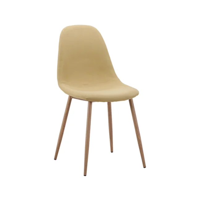 china hot sale low price restaurant home furniture fabric covered replica gubi beetle dining chair with metal legs