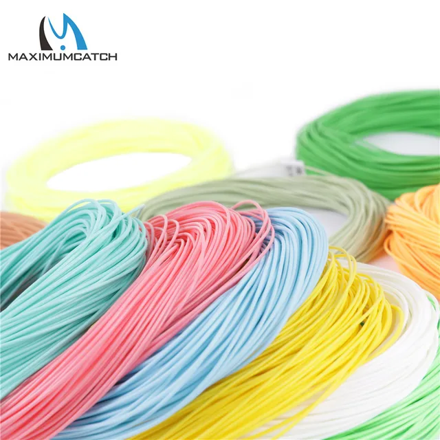 Maximumcatch 100FT 1-9wt Forward Floating Fly Line Fire Red/Pale Green  High-tech PVC coating