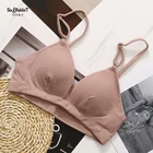 SIX RABBIT sexy triangle cotton bralette ladies underwear bra new design