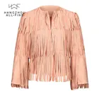 Latest Faux Suede Women Short Jacket Woman Coat Clothing