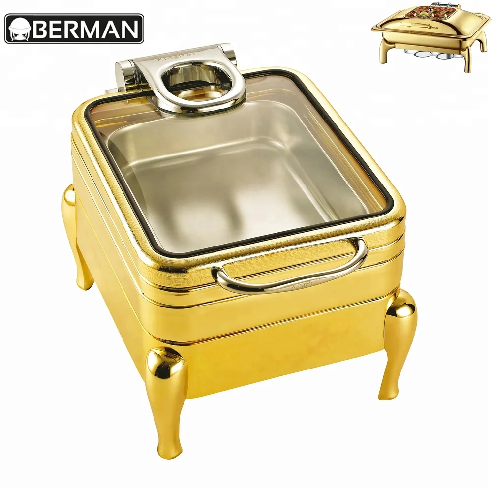 Hotels And Catering Services Stainless Steel Table 4l Food Warmer