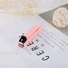 Pink Nail Cutter Wholesale Custom Pink Cartoon Plastic Stainless Steel Toe Nail Cutter Baby Nail Clipper