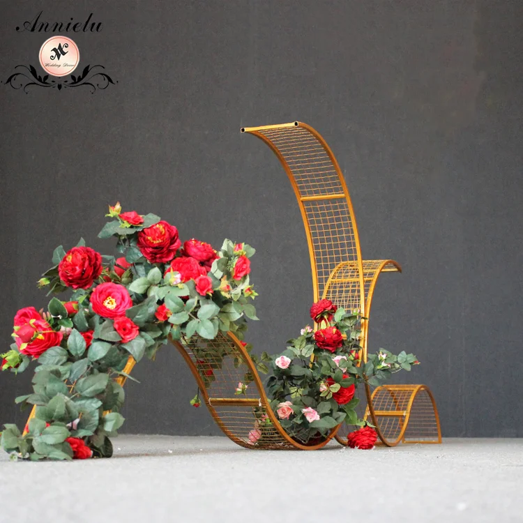 Wedding Decoration Iron curve shape Flower Stand Backdrop Wedding Centerpieces