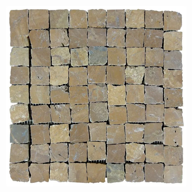 Color Mixed Broken Edge Type Stone Marble Mosaic For Home Decorative