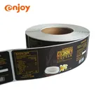 supplement private waterproof packaging adhesive beef meat custom self adhesive plastic private decorative food labels