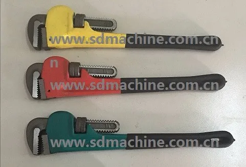Heavy Duty Plastic Dipped Handle Pipe Wrench