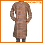 Stock cotton gown mens long gown stock abaya clothing, 151209Vf