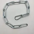 electro galvanized steel chain with snap hooks