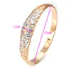 50894 xuping fashion copper jewellery rose gold bangle,latest design girls gold bangles