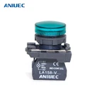 ANIUEC XB5-AV63 push button switch with Neon(BA9S) LED direct bulb