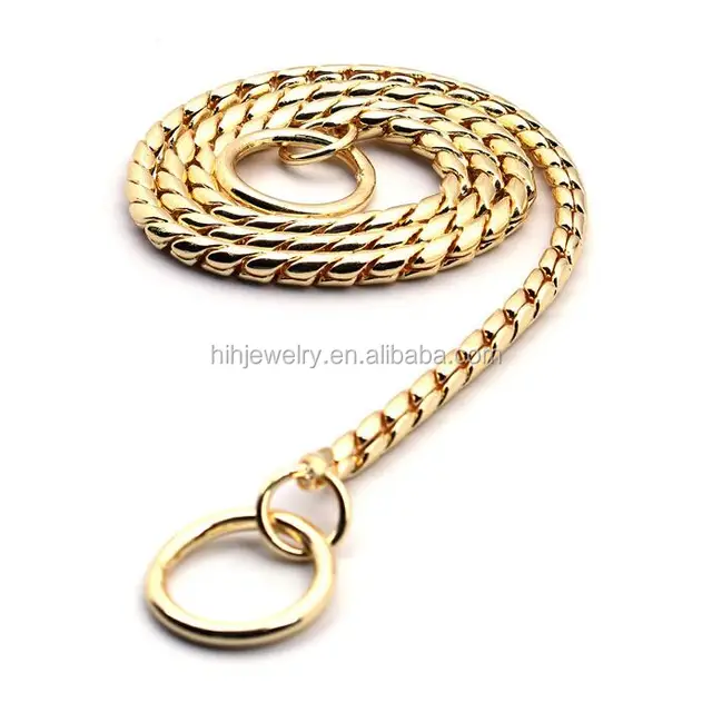 gold pet collar