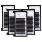private label 0.15 0.20 D 8-14mm russian matte mink ellipse eyelash extensions individual silk flat lashes