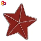 Made by lapel pin manufacturers China custom sublimation plain Iron star enamel lapel badge pin