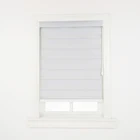 Factory supply indoor day night white plain roller shades zebra electric blinds