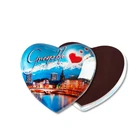 Promotional Tourist Souvenirs Wholesale City Custom 3d Worker Man Country Flag Fridge Glass Crystal Magnet
