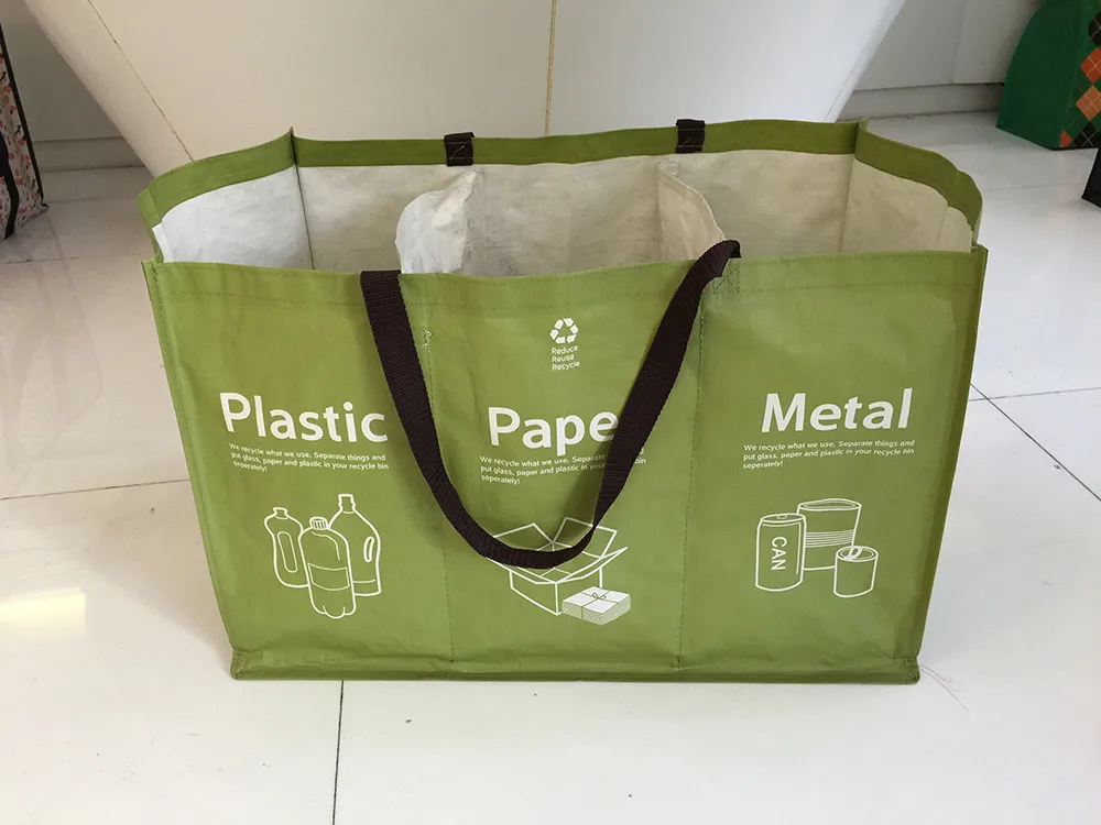 classify waterproof rubbish bag garbage plastic bags pp woven