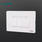 High quality PC cover Metal supporting plates One gang one way electric wall switch