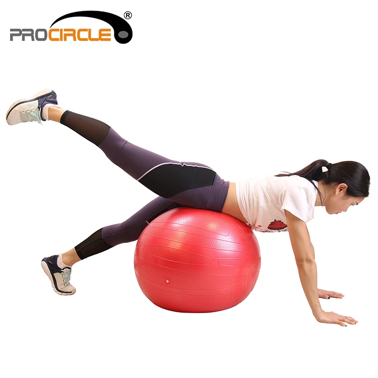 yoga ball,yogabook body fitness small dot red anti exercise stability yoga ball