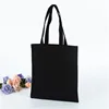 Ginzeal 2019 Hot Wholesale Shopping Blank Black Color Cotton Tote Bag