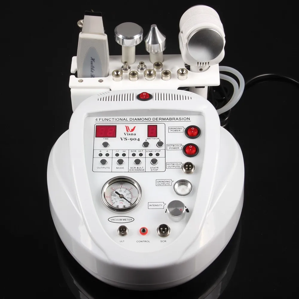 Diamond Microdermabrasion 4in1 Dermabrasion Skin Scrubber Cold &hot Hammer Spa beauty equipment