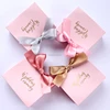 Door gift packing pink ribbon sweet indian wedding favor bags