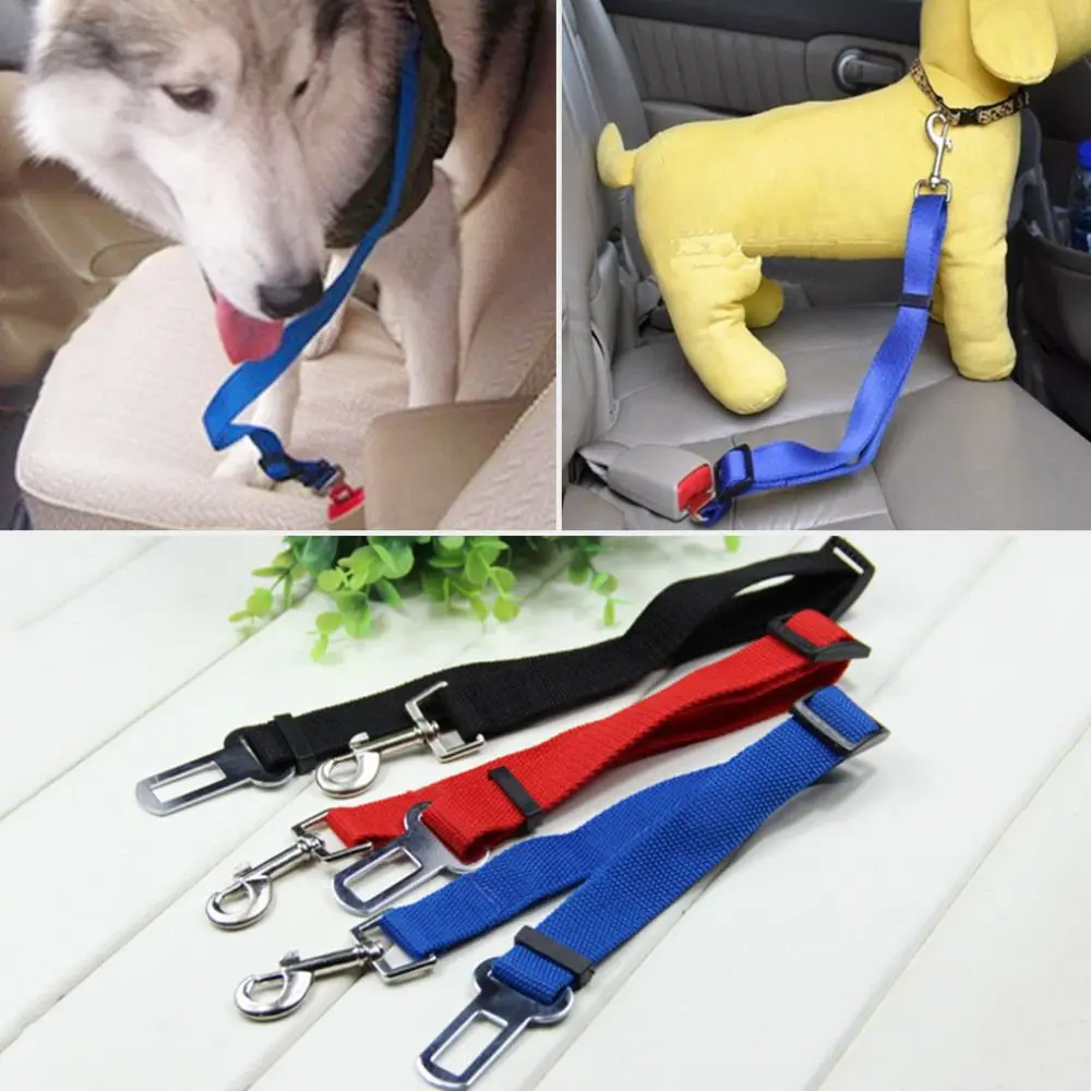 Adjustable Practical Dog Pet Car Safety Leash Seat Belt Harness Restraint Collar Leads Travel Clip Hot Selling