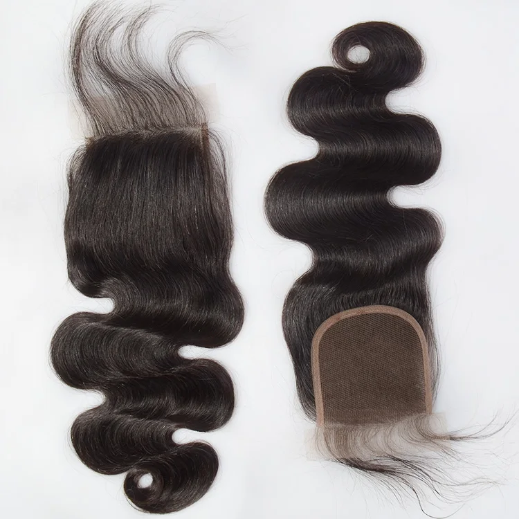 Brazilian Human Hair Weave Bundles Closure Human Front Lace