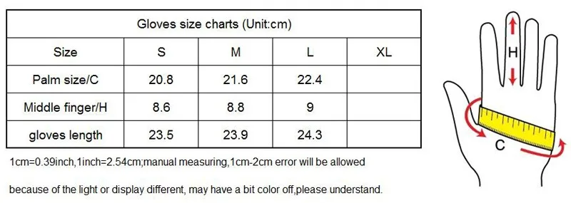 gloves size