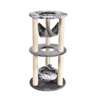 high quality large wooden scratch climbing tower fashion diy deluxe folding luxury sisal pet products cat tree