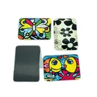 wholesale custom size crystal glass cute fridge magnet