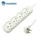 Israel 4 way electrical extension cord multiple socket with switch