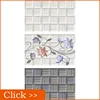 Goodone. Heat Resistant Leaves Pattern Glass Ceramic Bathroom Wall Tiles