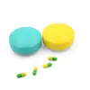 Candy Color Food Grade Plastic Round Pill Box/plastic Medicine Container Organizer Divider Home Medical Manufacturer