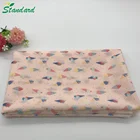wholesale 69gsm 100% cotton compact combed yarn reactive printed muslin voile fabric for lining