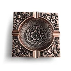 Amazon sells classic luxury pattern zinc alloy metal ashtray, high-end antique ashtray