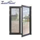 Hurricane proof Miami Dade Test Aluminium Casement French Glass Door