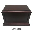 plain wood cremation funeral pet urn for ashes