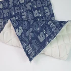 hot sale denim style cotton quilted denim fabric
