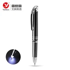 2018 Promotional metal led light up ball point stylus pen with custom logo
