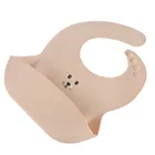 Premium Cute Soft For Toddlers Resistant Food Catcher Silicone Baby Bibs