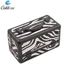 Zebra fashion professional aluminum beauty makeup tool case for nail polish