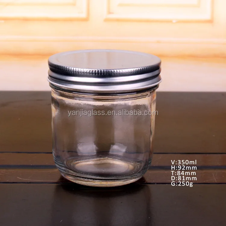 sealable Caviar glass storage jar 120ml