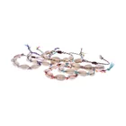 Bracelet Shell Bracelets String Bracelet Hot Sale Colorful Cotton String Bracelet Nature Cowrie Shell Wrap Bracelets